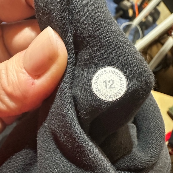 Lululemon Black Cotton Fleece Hoodie - Picture 6 of 9